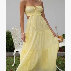 Yellow Dress Size  S-M  Like NEW